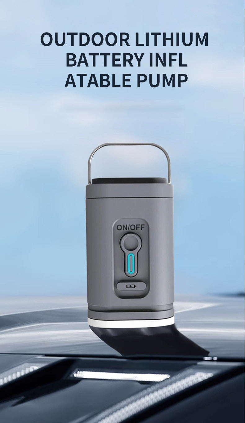 ⏳Time-Limited Special⏰Rechargeable Camping Air Pump – LED light & fast inflation – Compact & portable – perfect for airbeds, pools or tires 🔋✨