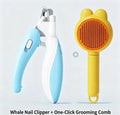 LED Pet Nail Clipper - Ergonomic Non-Slip Handle, Durable Sharp Stainless Steel Blades, Safe Guard, Quick Illumination LED Light, Secure Lock, 0.24"-0.24 Inches Nail Fit, Pet Grooming Tool for Dog & Cat Home Use