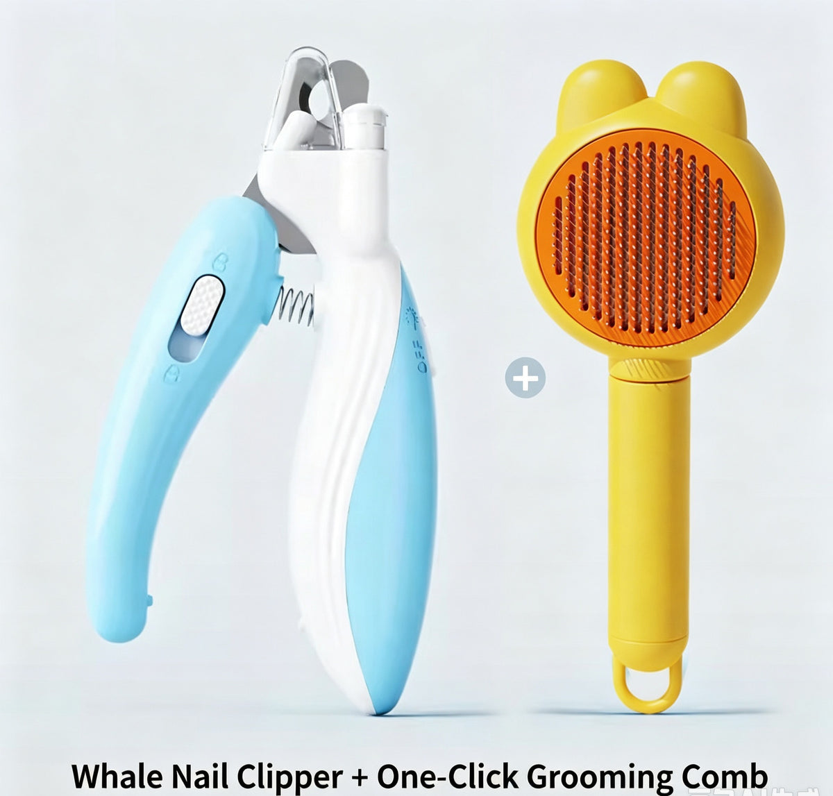 LED Pet Nail Clipper - Ergonomic Non-Slip Handle, Durable Sharp Stainless Steel Blades, Safe Guard, Quick Illumination LED Light, Secure Lock, 0.24"-0.24 Inches Nail Fit, Pet Grooming Tool for Dog & Cat Home Use