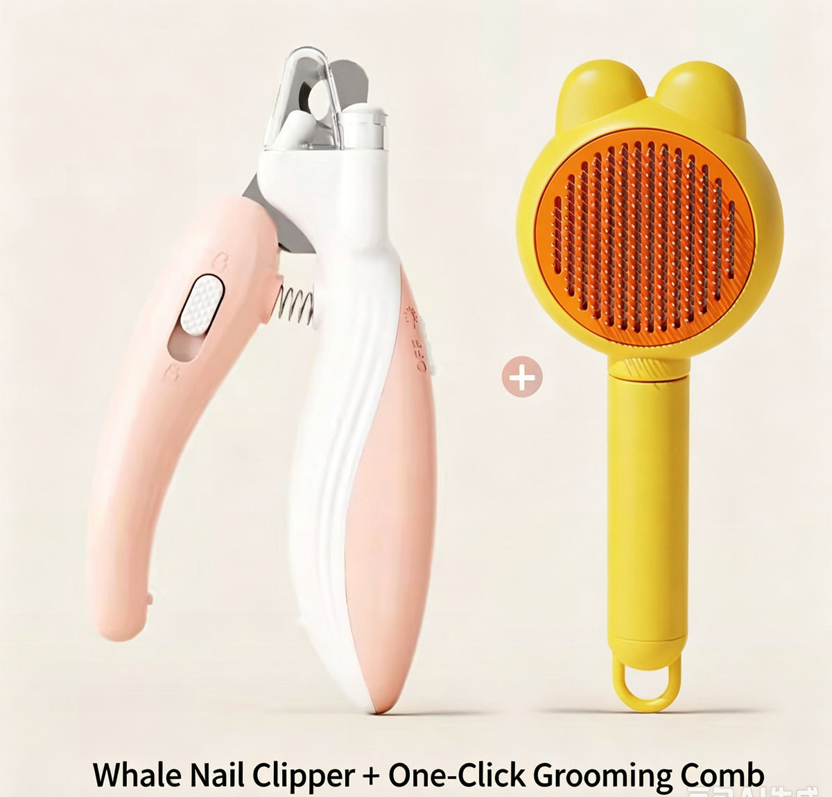 LED Pet Nail Clipper - Ergonomic Non-Slip Handle, Durable Sharp Stainless Steel Blades, Safe Guard, Quick Illumination LED Light, Secure Lock, 0.24"-0.24 Inches Nail Fit, Pet Grooming Tool for Dog & Cat Home Use