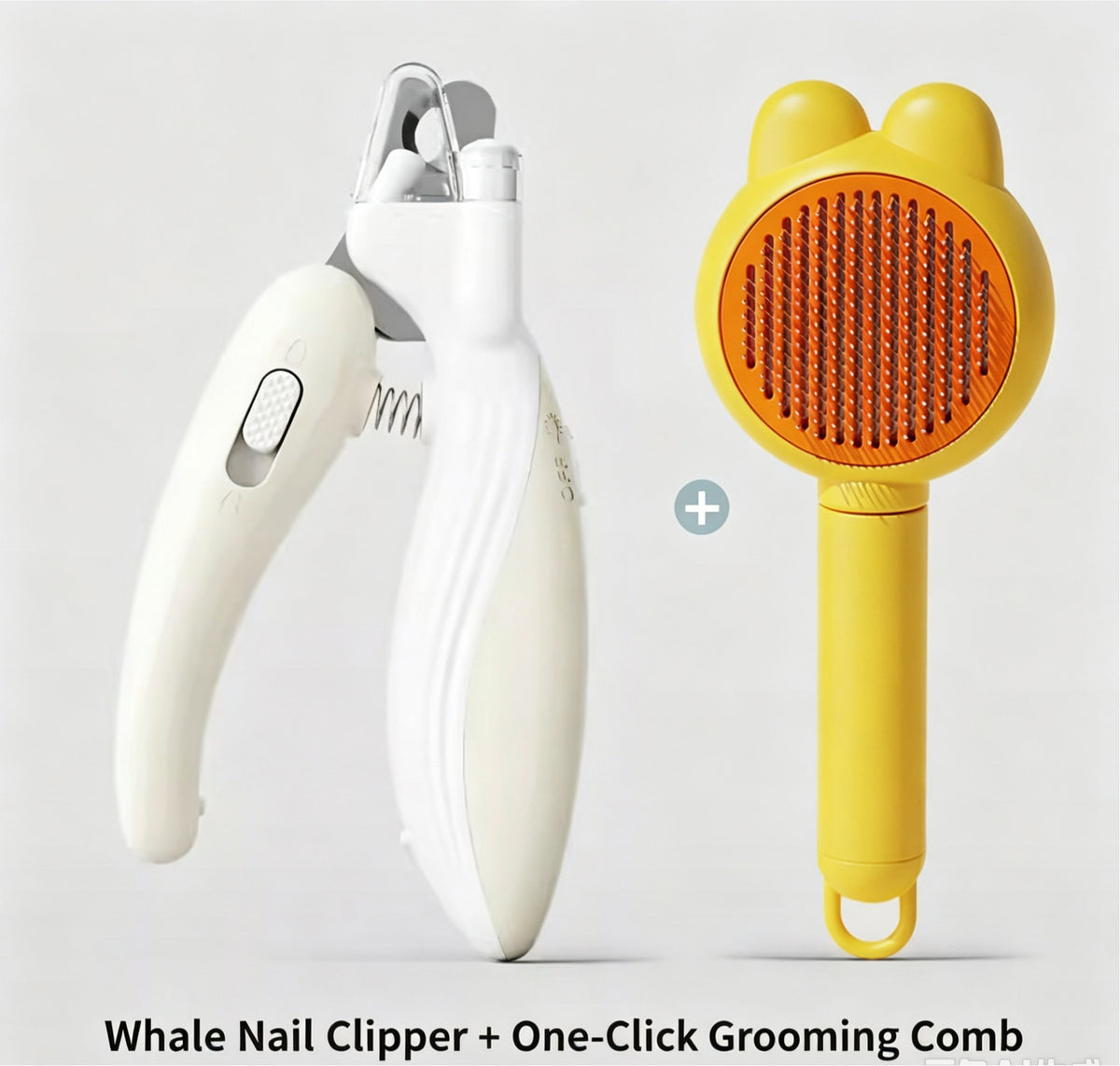 LED Pet Nail Clipper - Ergonomic Non-Slip Handle, Durable Sharp Stainless Steel Blades, Safe Guard, Quick Illumination LED Light, Secure Lock, 0.24"-0.24 Inches Nail Fit, Pet Grooming Tool for Dog & Cat Home Use
