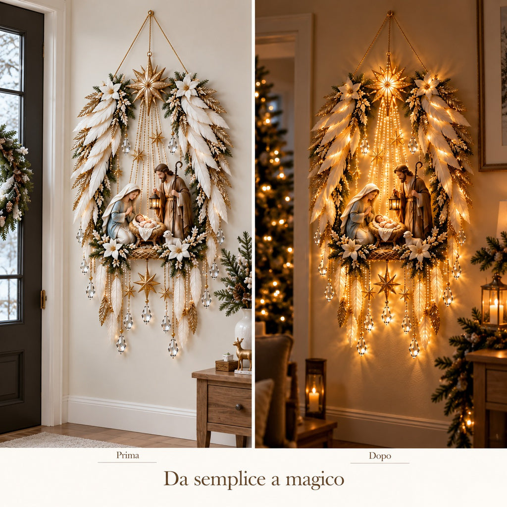 💯 Last day 49% OFF - 🎄 ChristmasMagic Trail WallLight | Christmas Wall Hanging Decor