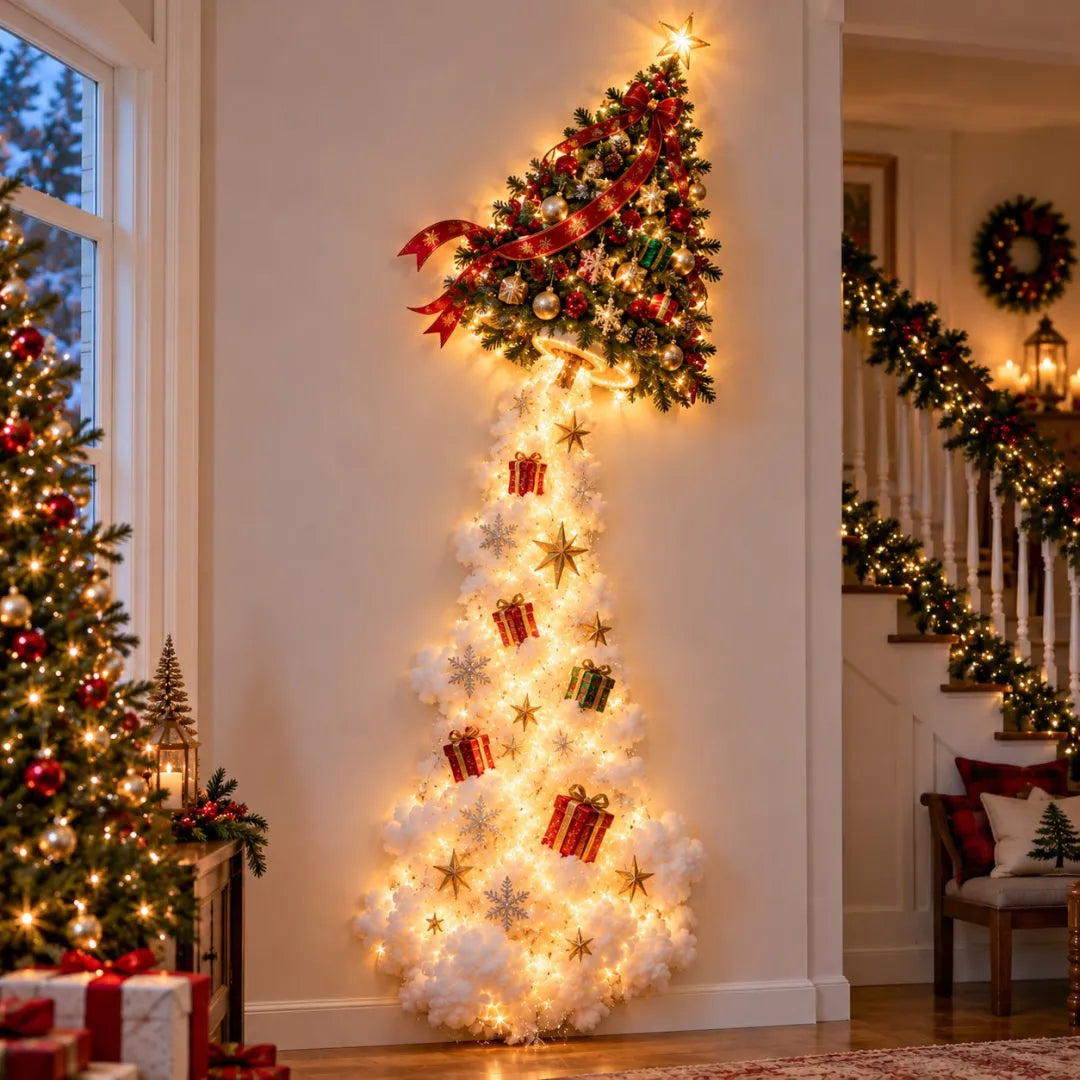 💯 Last day 49% OFF - 🎄 ChristmasMagic Trail WallLight | Christmas Wall Hanging Decor