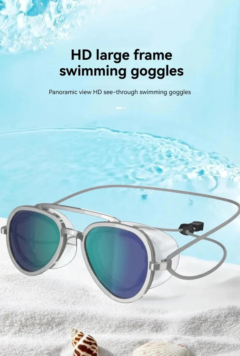 🏆2026 HOT SALE⚡ 50K+ SOLD! 🏆 Anti Fog Swimming Goggles - Stealth Sleek Full-View Athletic Eyewear