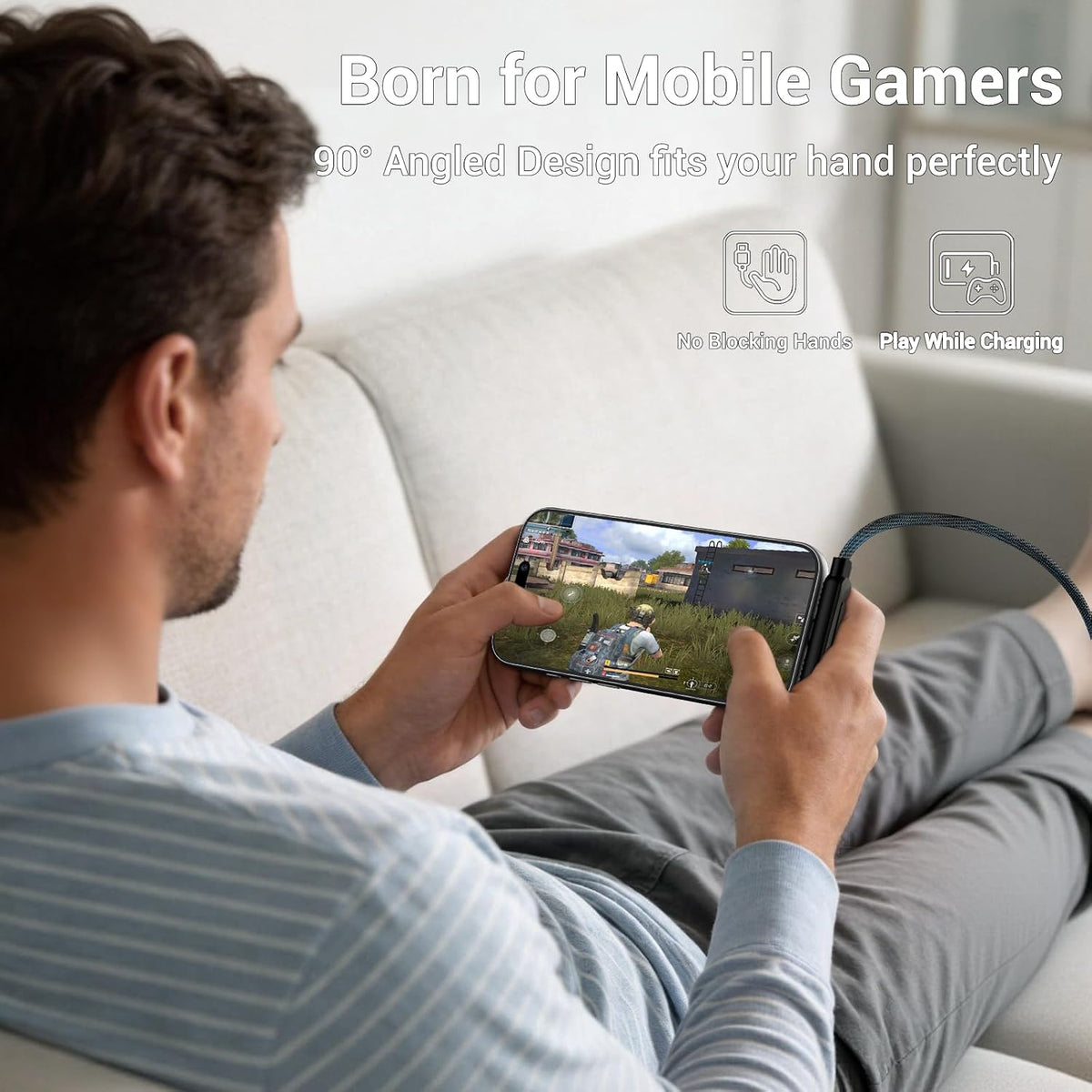 🌸BUY 1 GET 1 FREE Today!!💗 2-in-1 Charging Cable – Built-In Foldable Stand For Hands-Free Charging