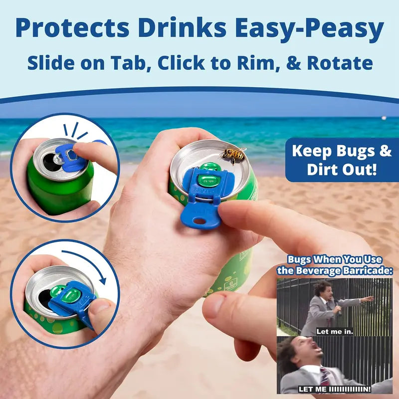 🔥BUY 1 GET 1 FREE Today!!🌸  Portable Can Barricade: Bug Protection & Fingernail Saver