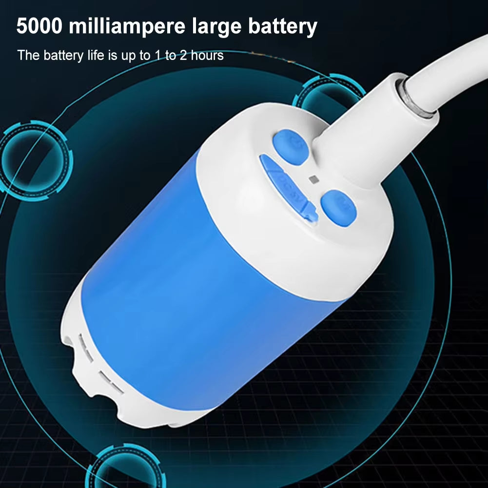 ⏳Time-Limited Special⏰ 🏆2026 HOT SALE⚡ 20K+ SOLD! 🏆 Upgraded Portable Camping Shower Pump with Digital Display - 5000mAh Rechargeable Electric Shower for Beach, Dormitory, and Outdoor Adventures