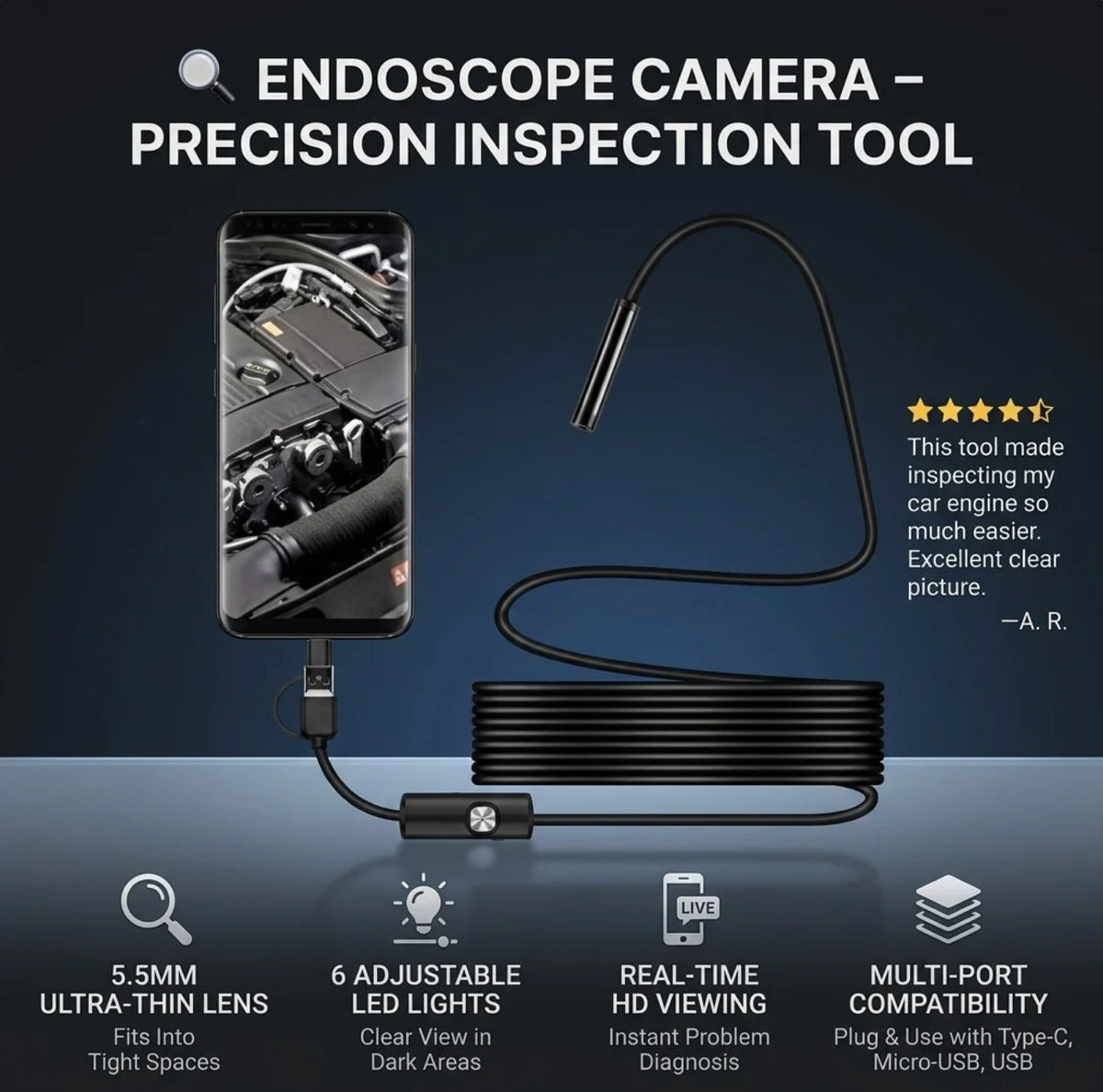 ⏳Time-Limited Special⏰ Endoscopy Camera📷