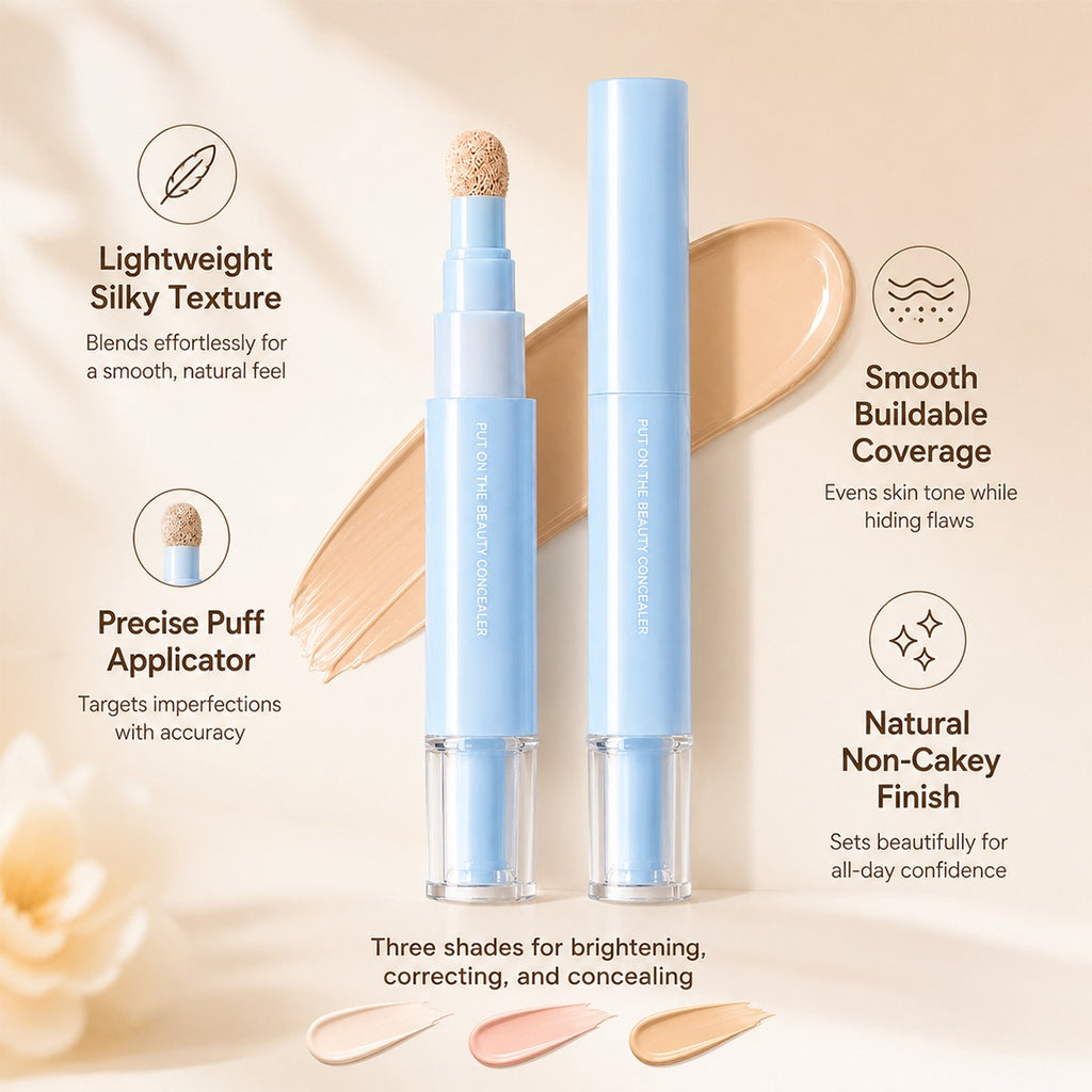 🎁 1+1 FREE✨ Concealer Stick & Cream – covers dark circles, blemishes & spots, moisturizes & blends seamlessly