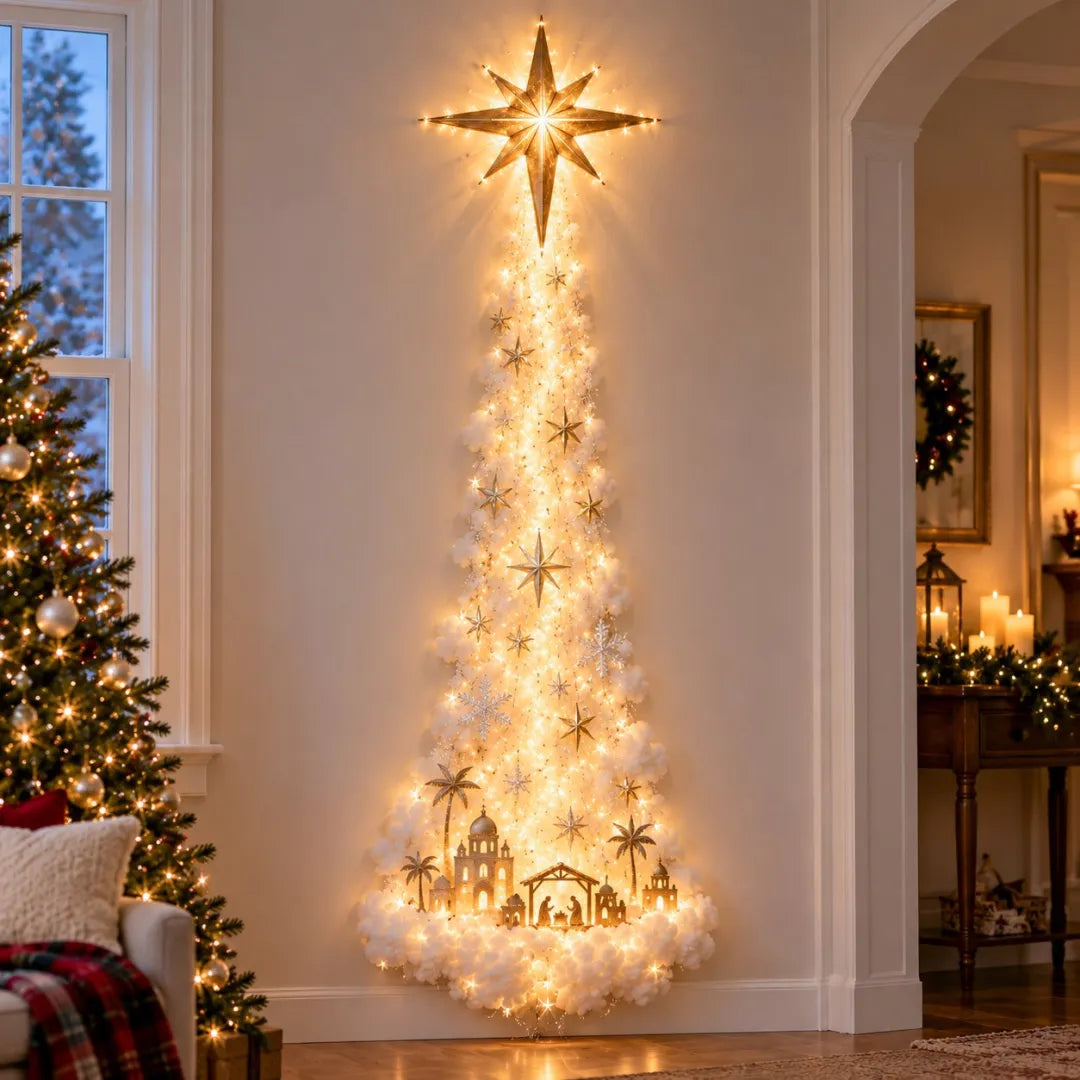 💯 Last day 49% OFF - 🎄 ChristmasMagic Trail WallLight | Christmas Wall Hanging Decor