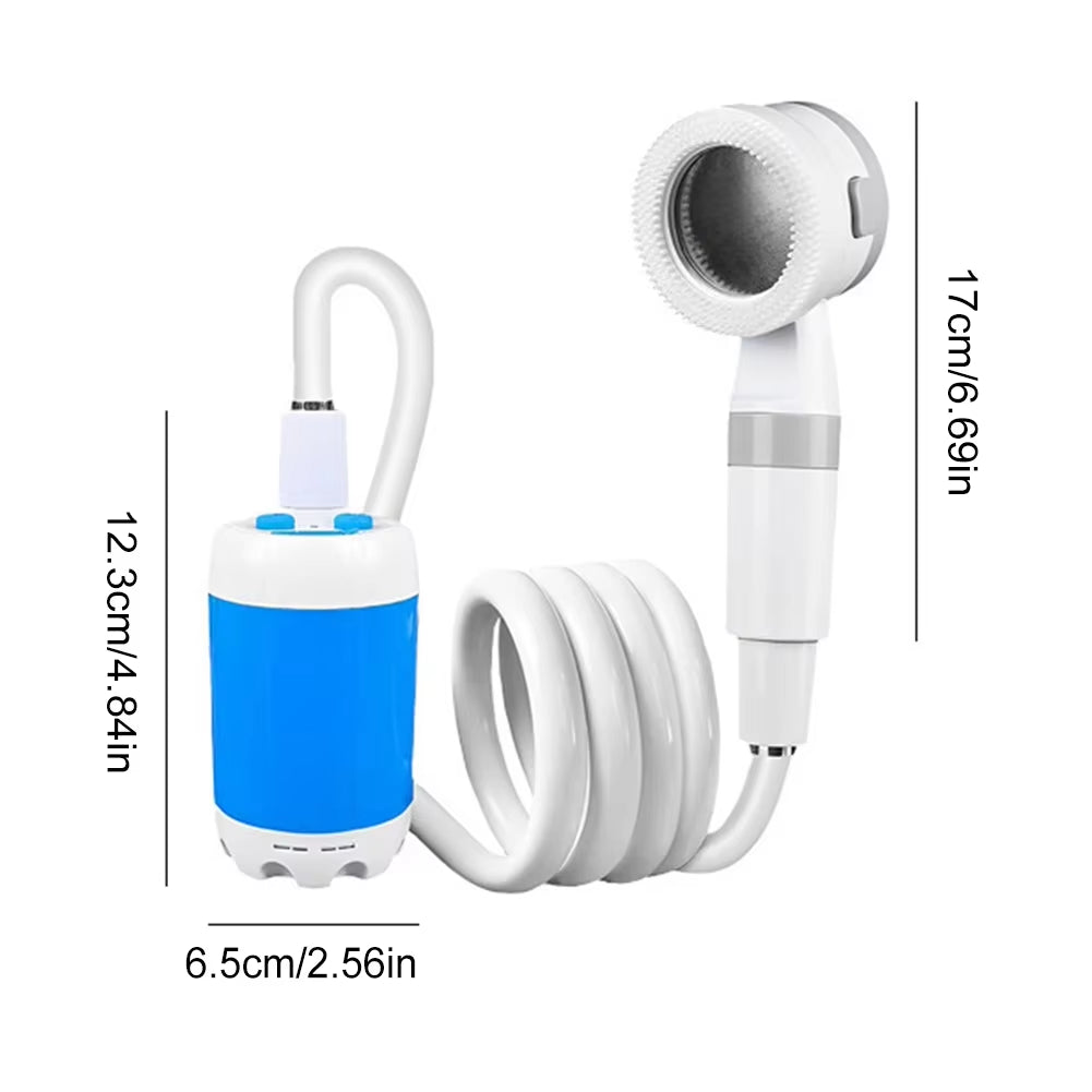 ⏳Time-Limited Special⏰ 🏆2026 HOT SALE⚡ 20K+ SOLD! 🏆 Upgraded Portable Camping Shower Pump with Digital Display - 5000mAh Rechargeable Electric Shower for Beach, Dormitory, and Outdoor Adventures
