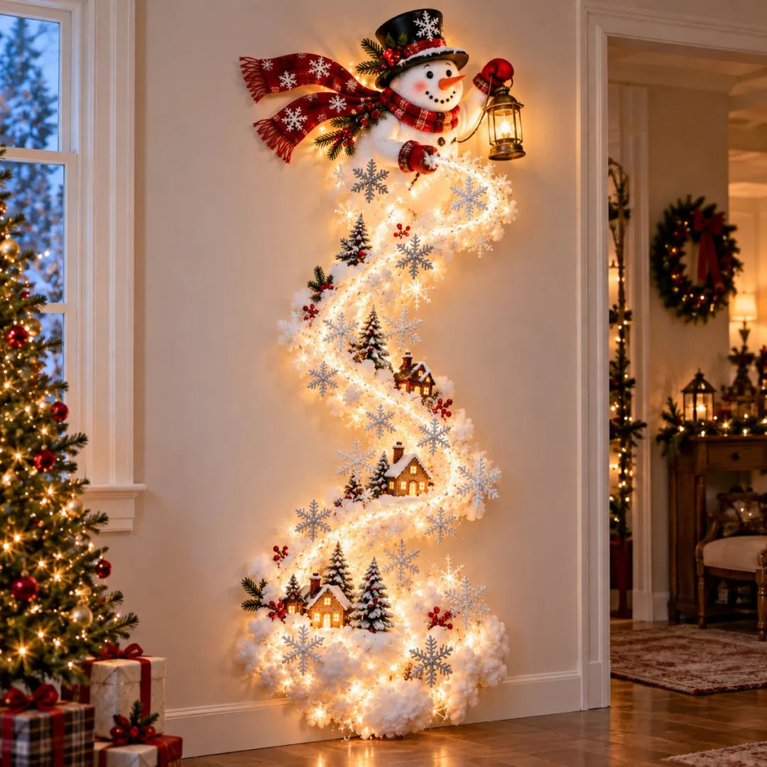 💯 Last day 49% OFF - 🎄 ChristmasMagic Trail WallLight | Christmas Wall Hanging Decor