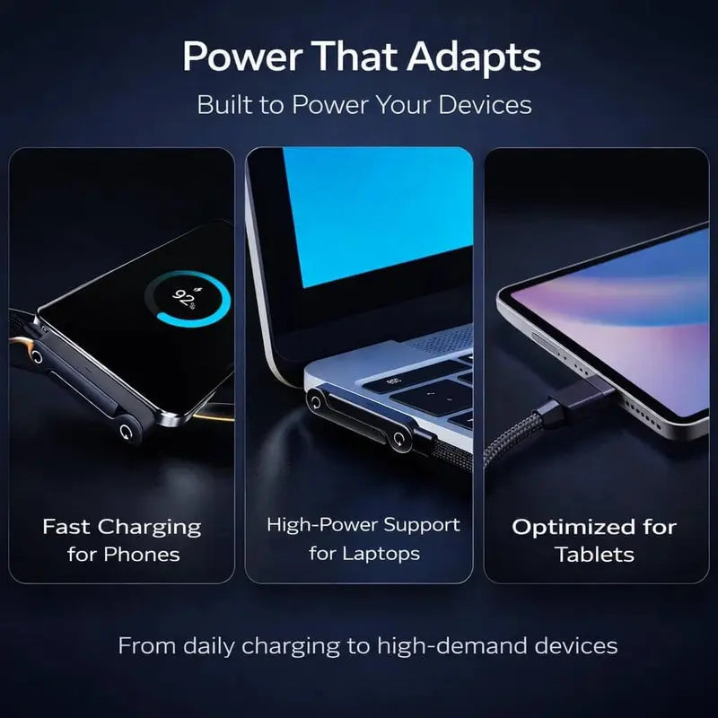 🌸BUY 1 GET 1 FREE Today!!💗 2-in-1 Charging Cable – Built-In Foldable Stand For Hands-Free Charging
