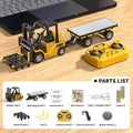 🏆2026 HOT SALE⚡ 5K+ SOLD! 🏆Desktop Mini Dieel Remote Control Forklift Crane Model Toy