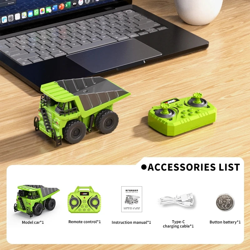 🏆2026 HOT SALE⚡ 5K+ SOLD! 🏆Desktop Mini Dieel Remote Control Forklift Crane Model Toy