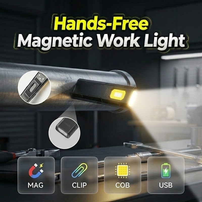 🔥LAST DAY SALE ONLY!! ✨BUY 1 GET 2 FREE!!!Hands-Free Magnetic Work Light